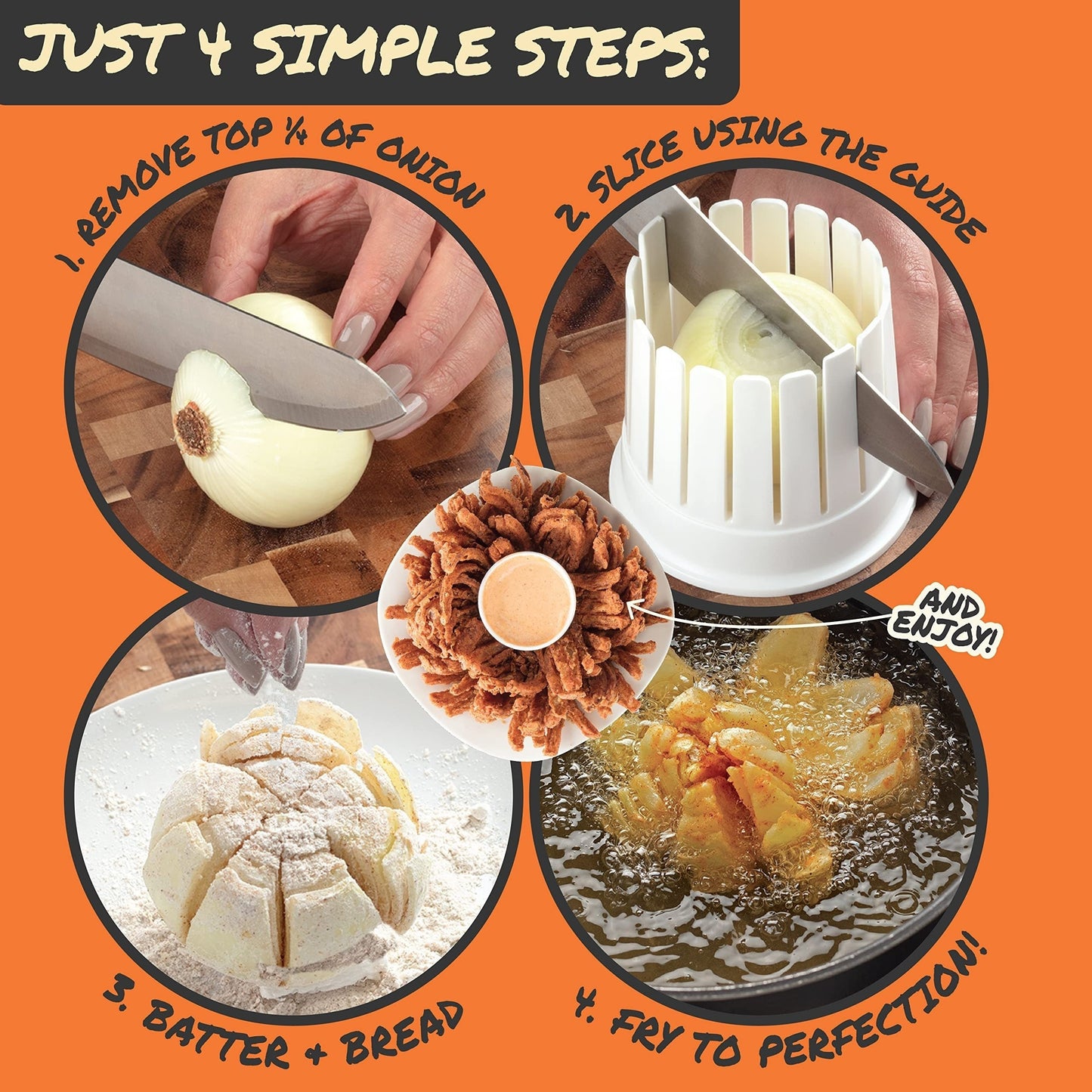 Onion Blossom Maker Durable Reusable Home Slicer Set