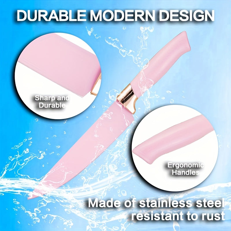 19pcs Silicone Kitchen Utensil & Knife Set – Heat-Resistant Kitchen Essentials for Women