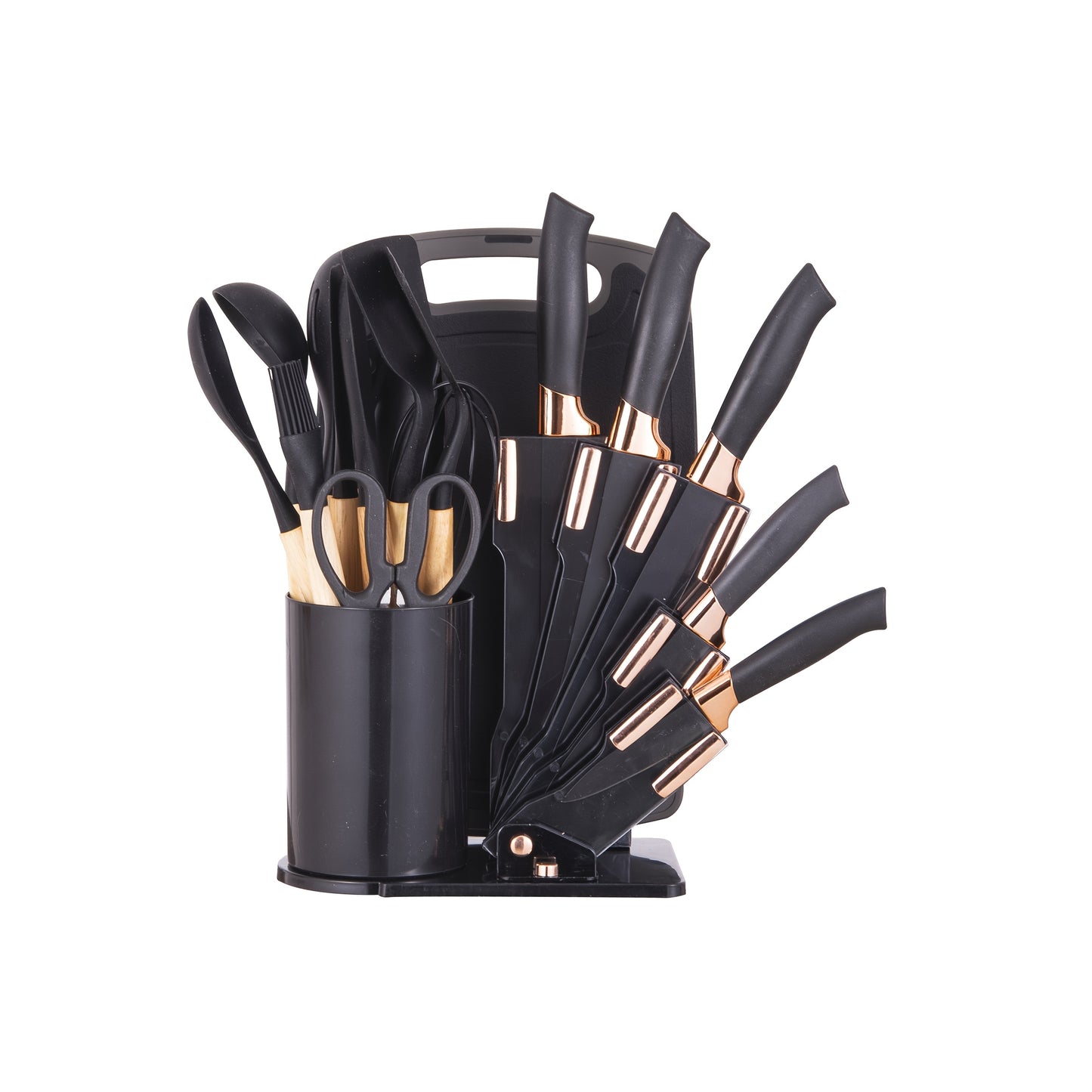 19pcs Silicone Kitchen Utensil & Knife Set – Heat-Resistant Kitchen Essentials for Women