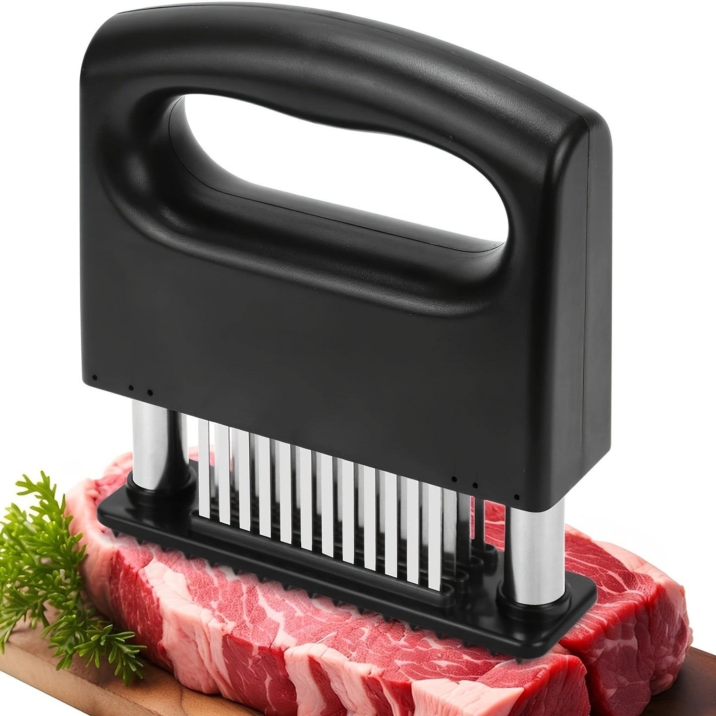 1PC 48 Blade Stainless Steel Meat Tenderiser with Non-Slip Handle