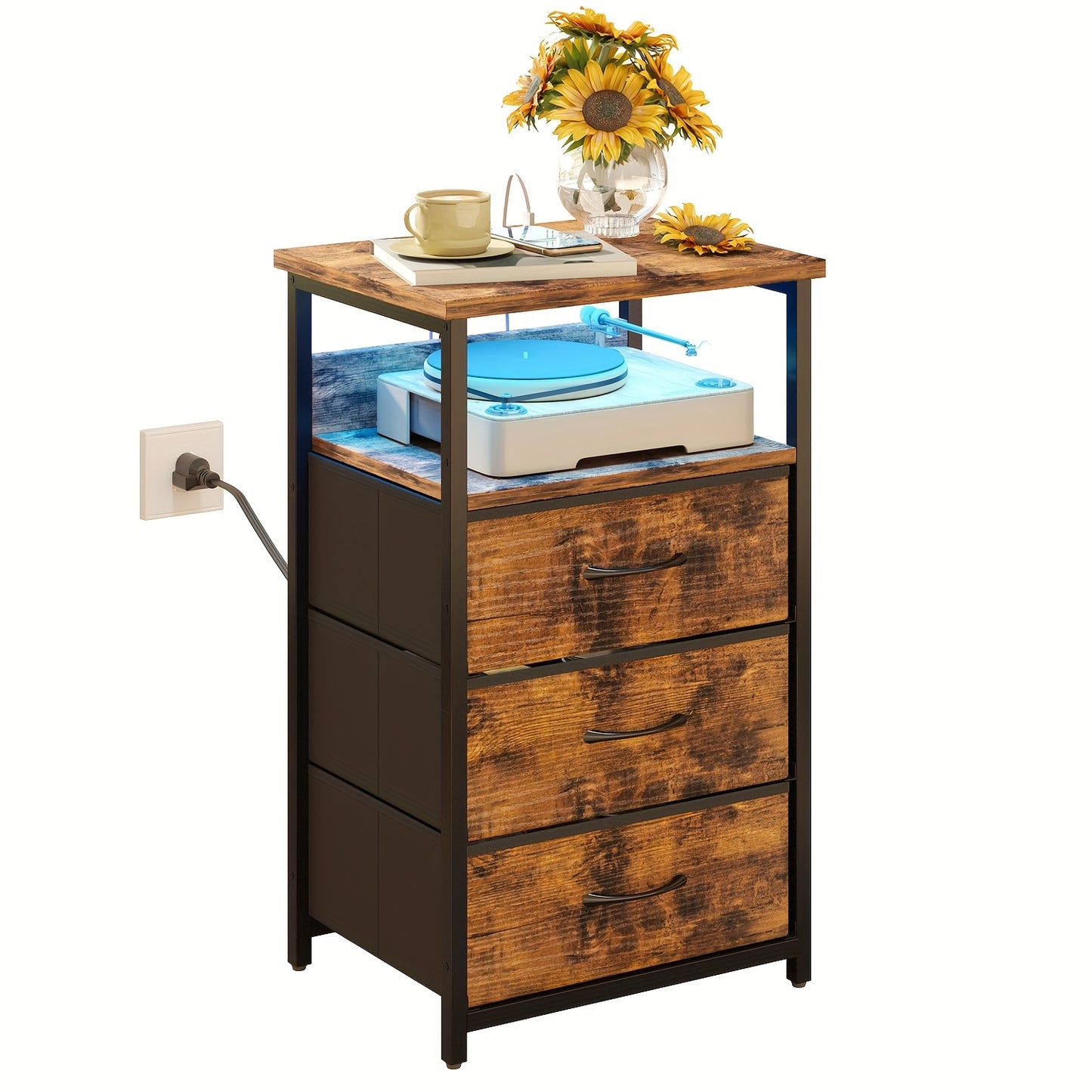 SUPERLELE Night Smart Stand Table With Charging Station