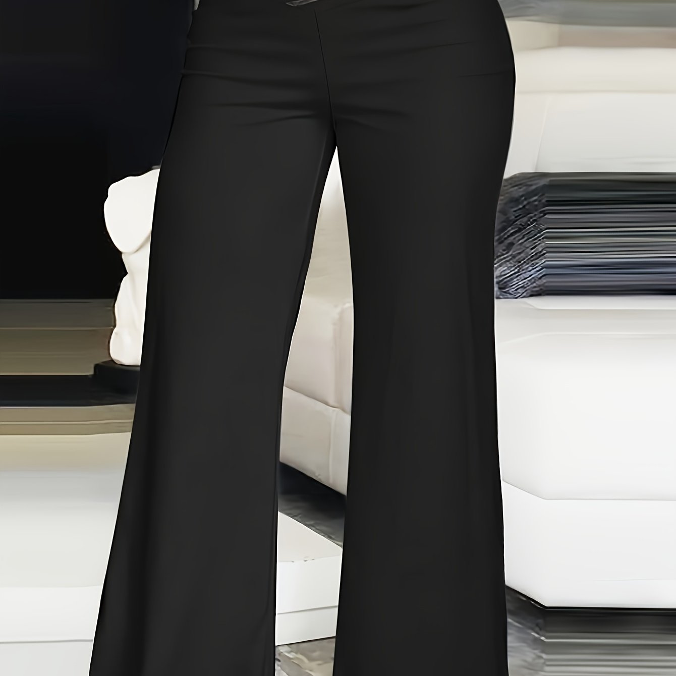 Plus Size Crisscross Sheer Mesh Patch Pants