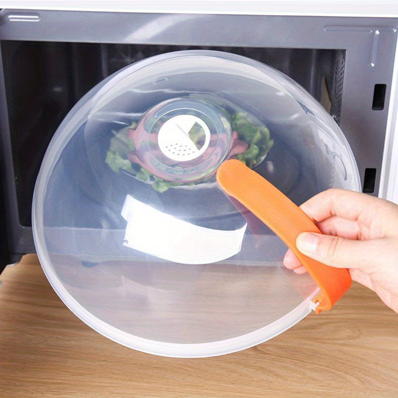 1pc Transparent Microwave Food Coverplash