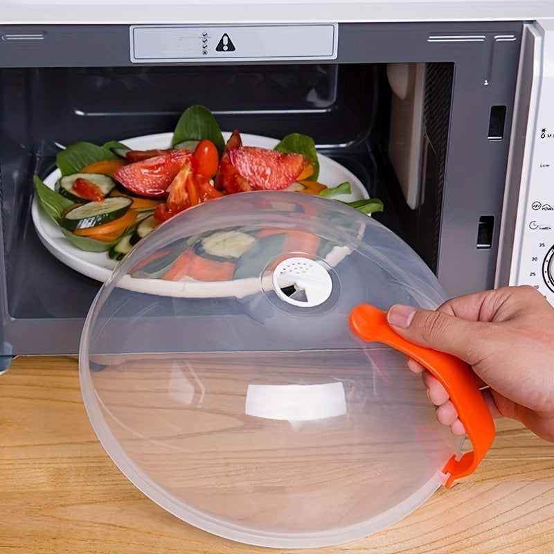 1pc Transparent Microwave Food Coverplash