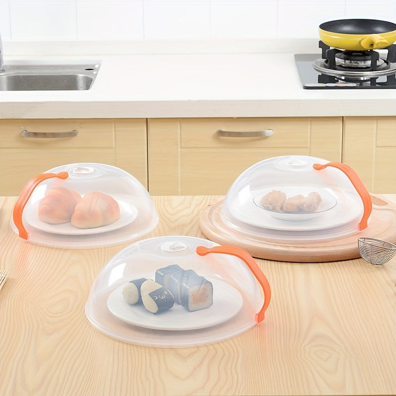 1pc Transparent Microwave Food Coverplash