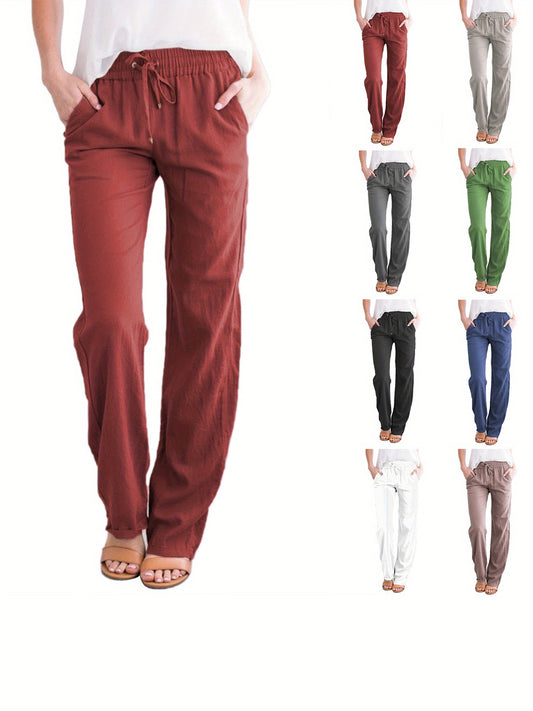 Wide-leg Women's Loose Solid Color Trousers