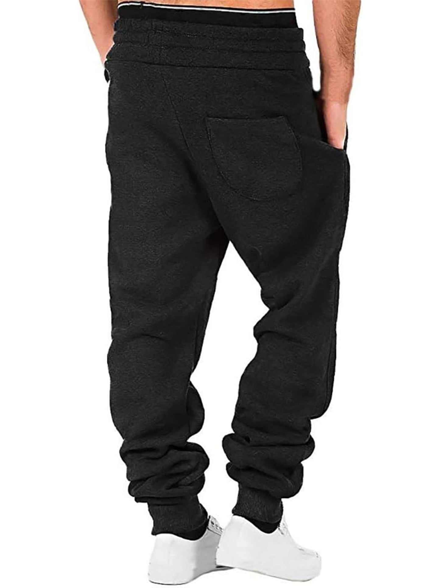 Elastic Waist Men Athletic Pants