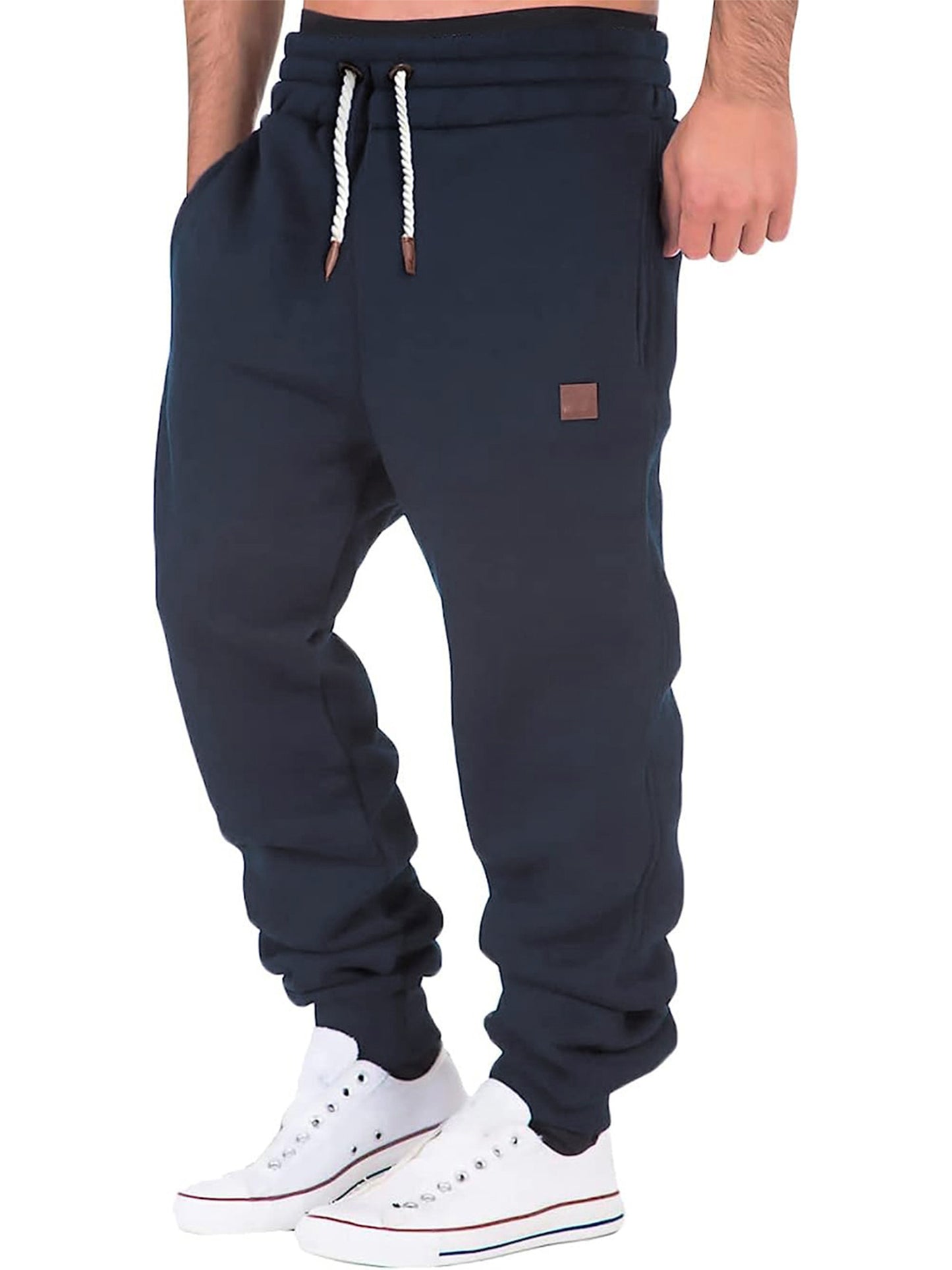 Elastic Waist Men Athletic Pants