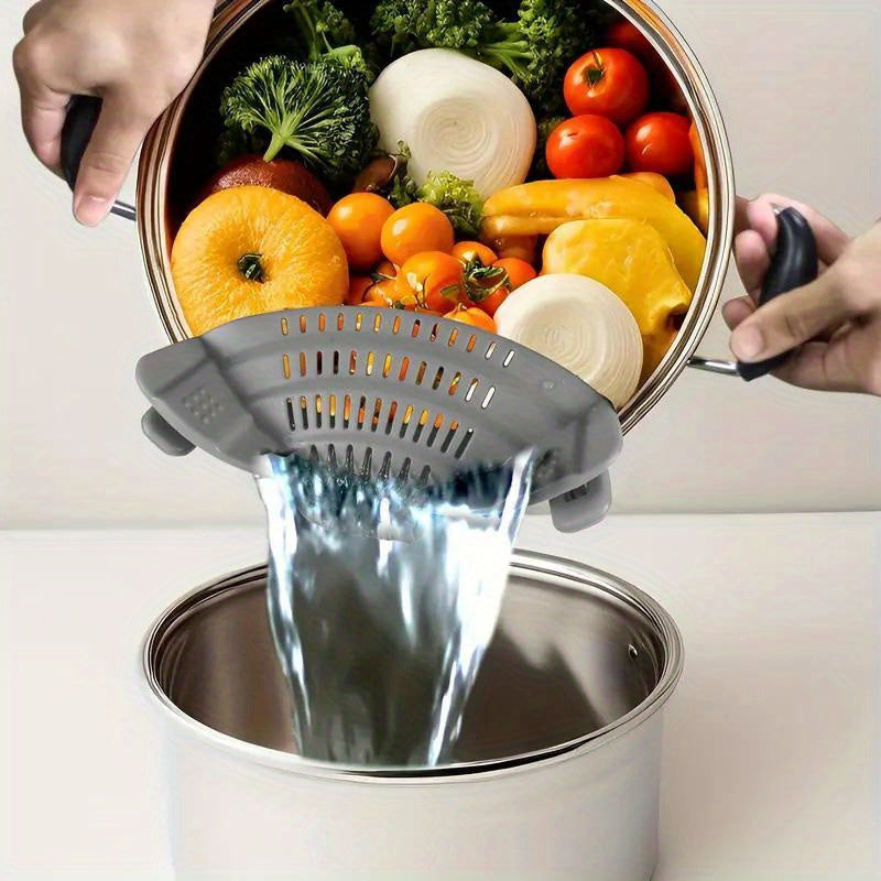 Silicone Clip-On Strainer Colander