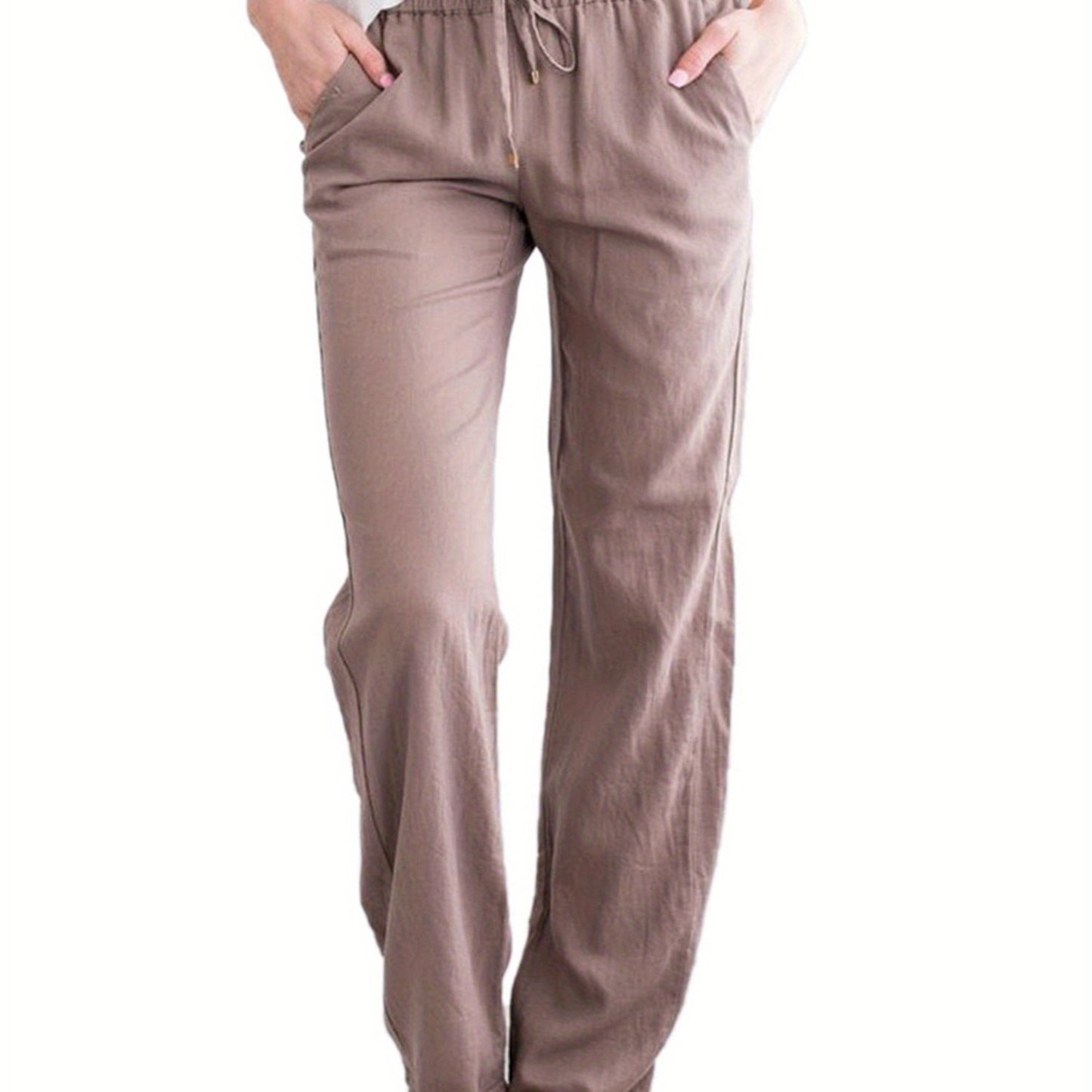 Wide-leg Women's Loose Solid Color Trousers