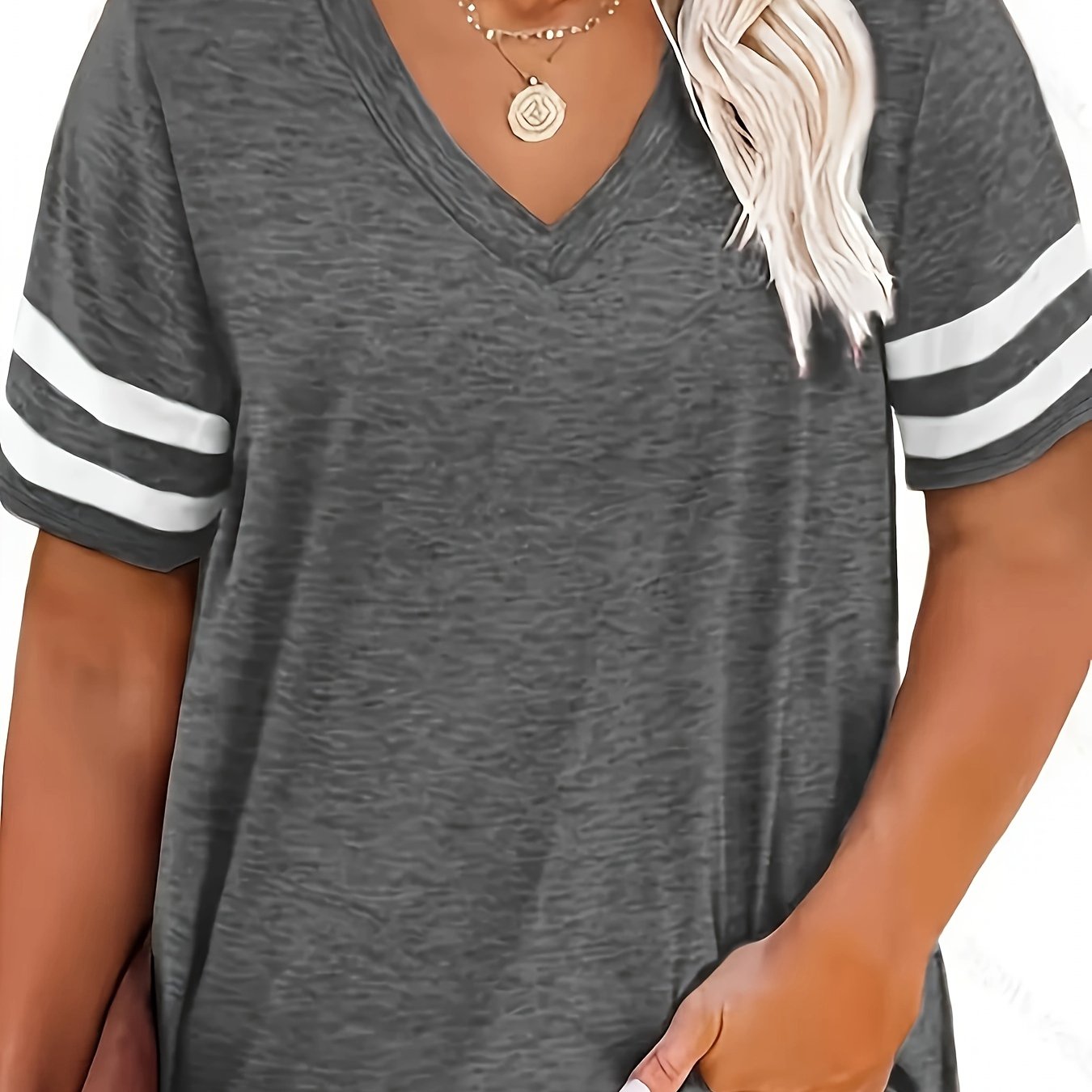 Women's Casual Short Sleeve Tee with Slight Stretch for Comfortable Fit