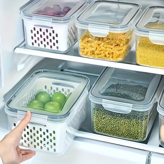 [Leak Proof Food Container] 9pcs BPA Free Plastic Food Storage Container Set