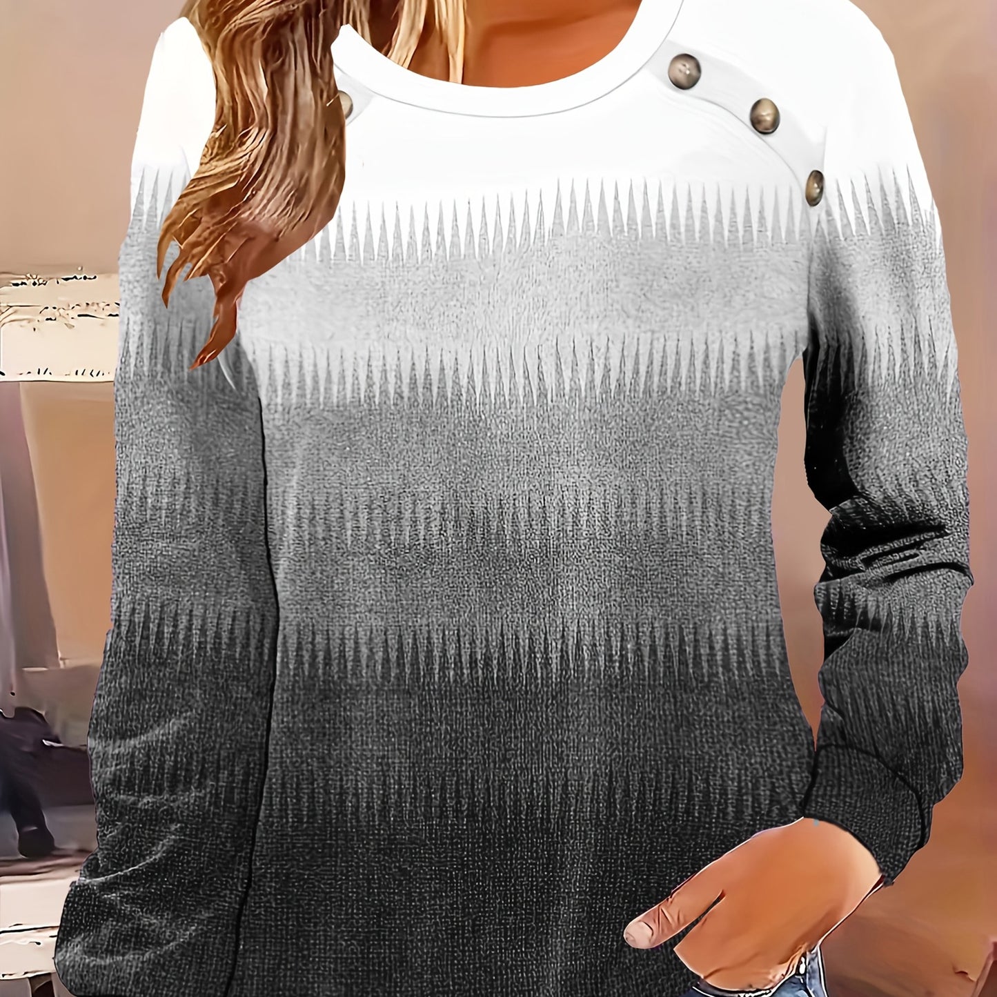 Women's Long Sleeve Sweater T-Shirt