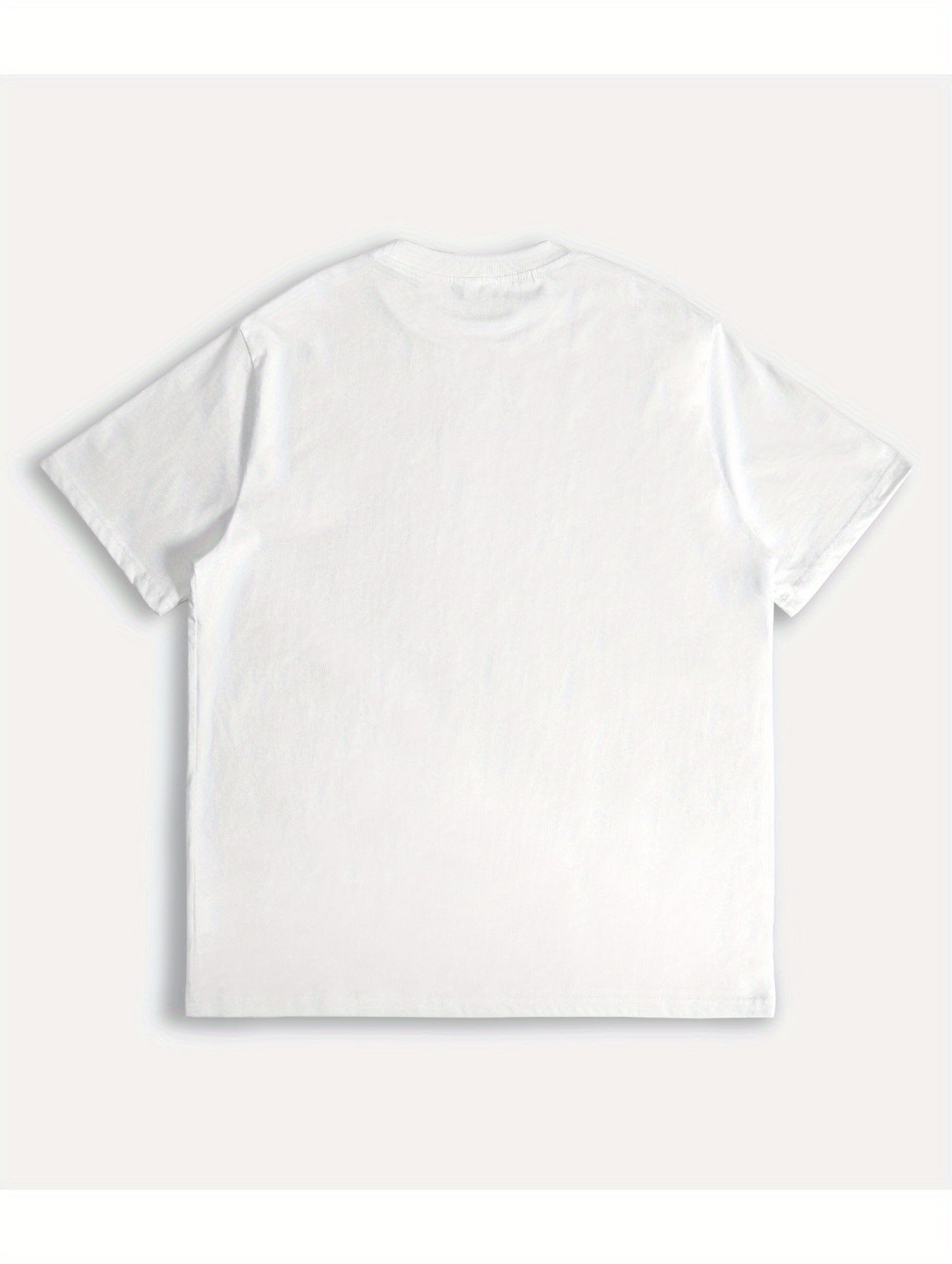 Regular Fit Summer Short-Sleeve Men's T-Shirt with NEVER GIVE UP Print