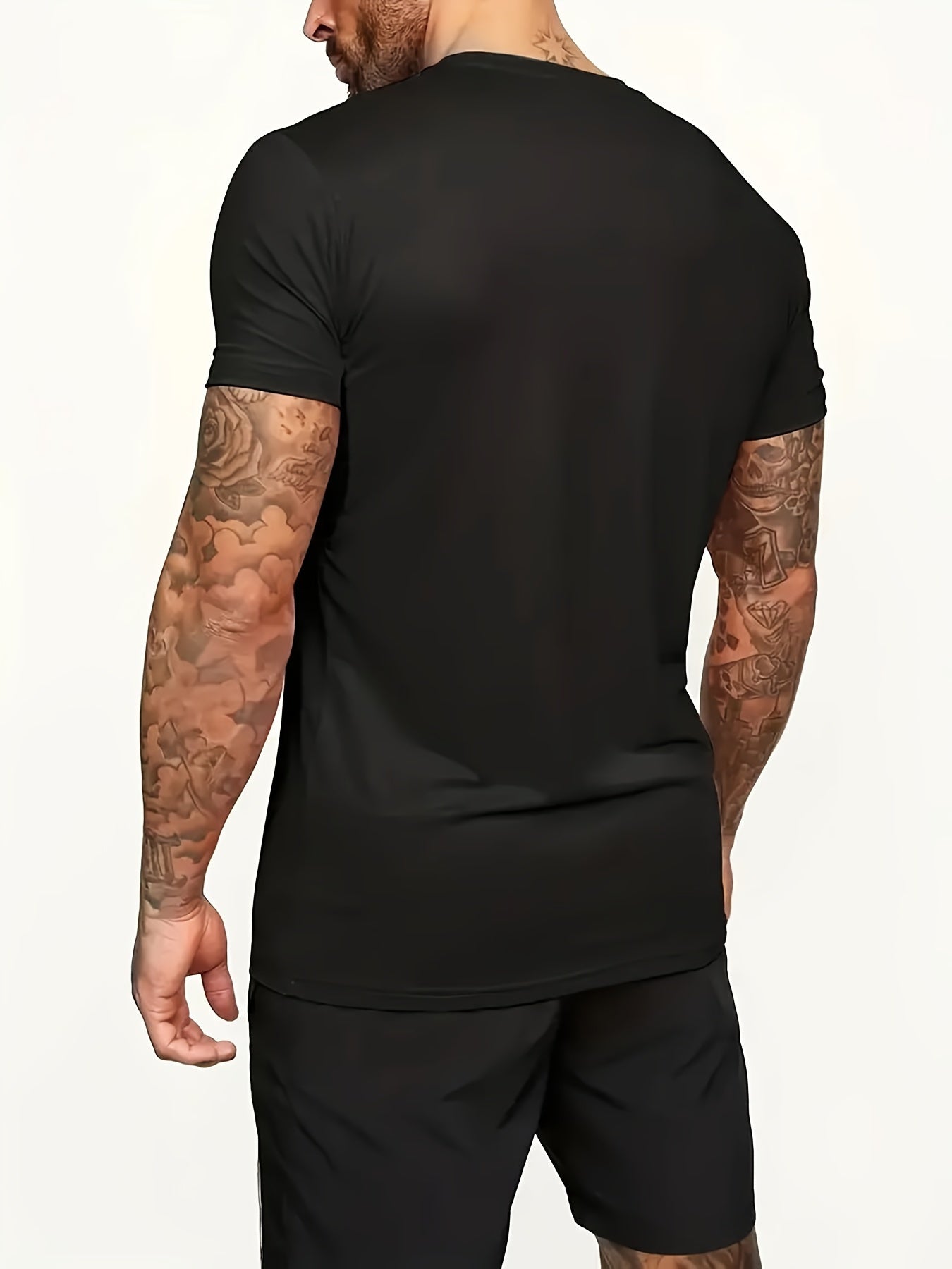 Senhan Selection Men'S Two-Piece Suit Casual T-Shirt and Shorts