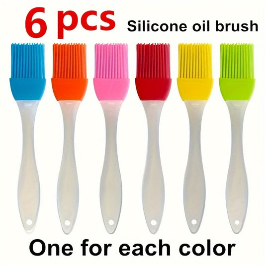 6pcs, Multipurpose Silicone Brush