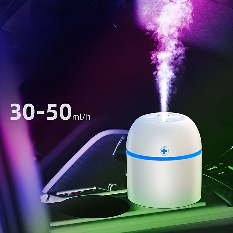 USB-Powered Aromatherapy Diffuser & Humidifier with Cool Mist, Night Light, and 7-Color Options - Ultra-Quiet Operation, Essential Oil Compatible, Perfect for Home, Office, and Bedroom Air Freshening, Aroma Diffuser