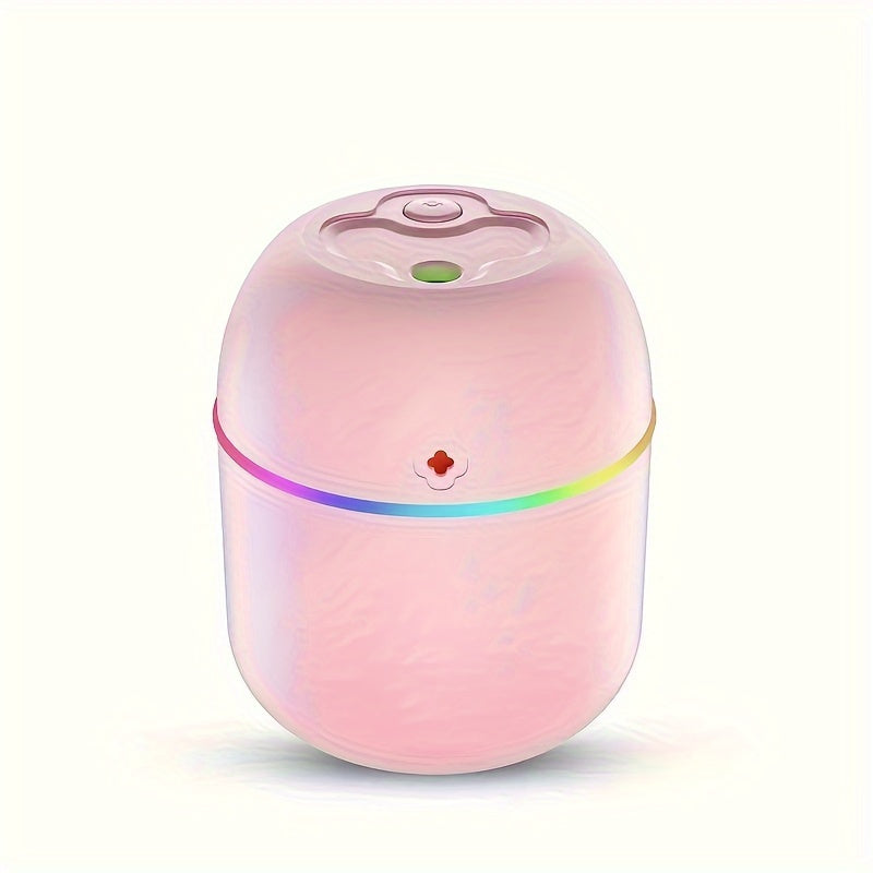 USB-Powered Aromatherapy Diffuser & Humidifier with Cool Mist, Night Light, and 7-Color Options - Ultra-Quiet Operation, Essential Oil Compatible, Perfect for Home, Office, and Bedroom Air Freshening, Aroma Diffuser