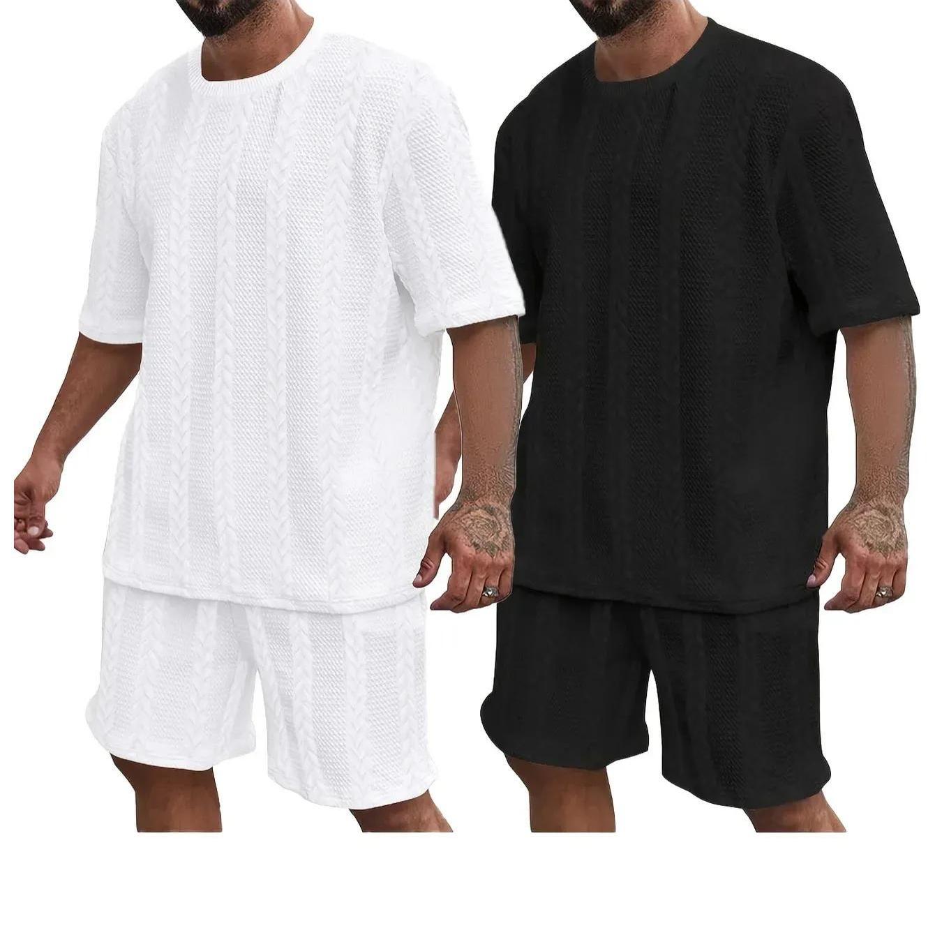 4pcs Set Of Men's Lightweight Summer Beachwear Ideal Resort Wear