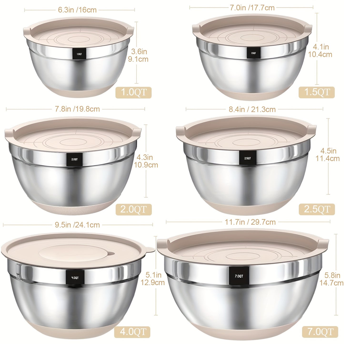 Mixing Bowls With Airtight Lids