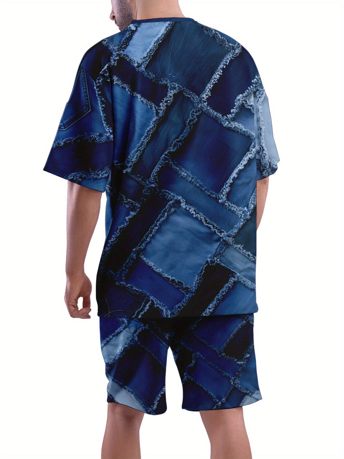 3D Printing Sports Suit Summer Casual Men's T-shirt and Pants