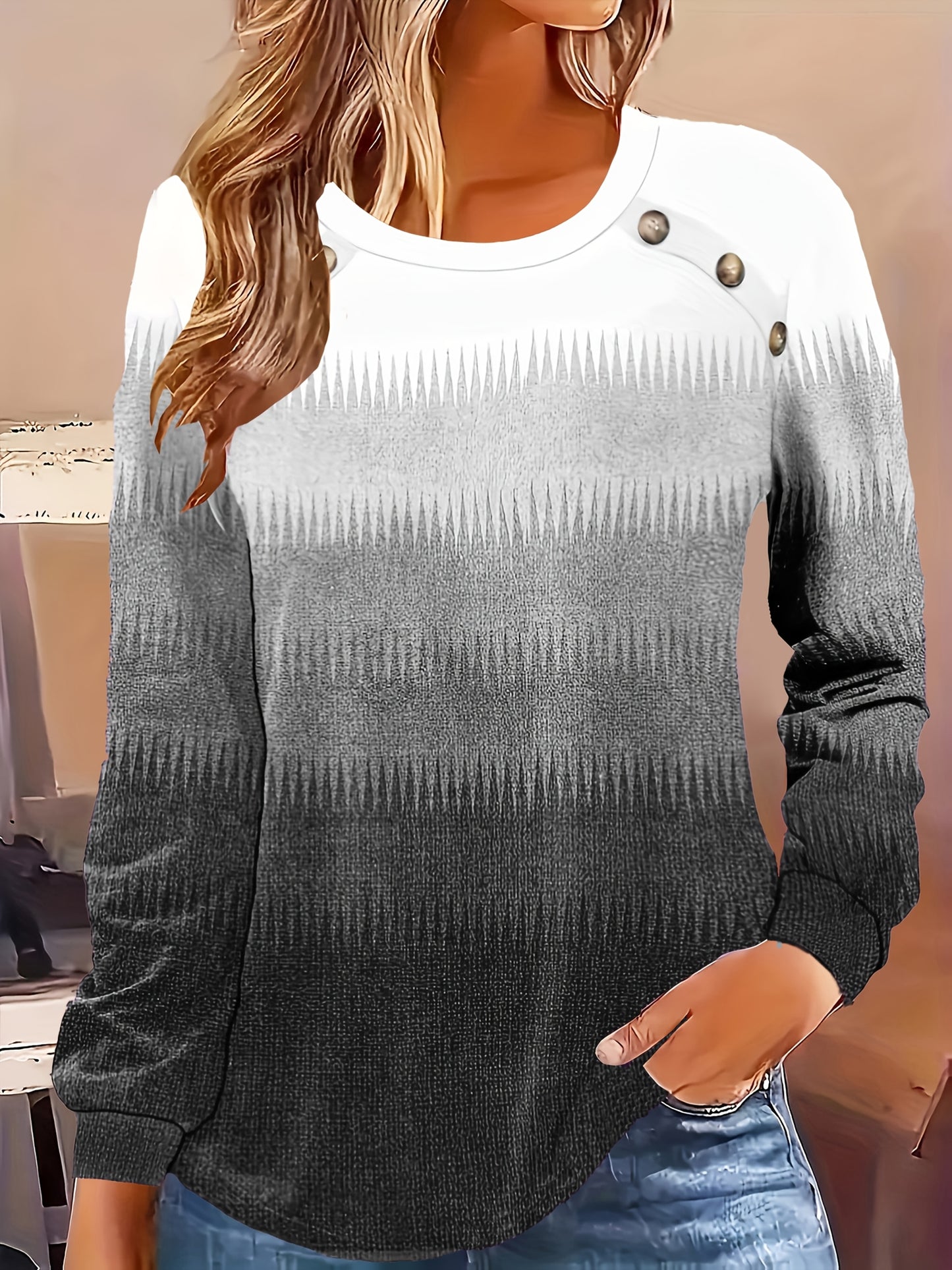 Women's Long Sleeve Sweater T-Shirt