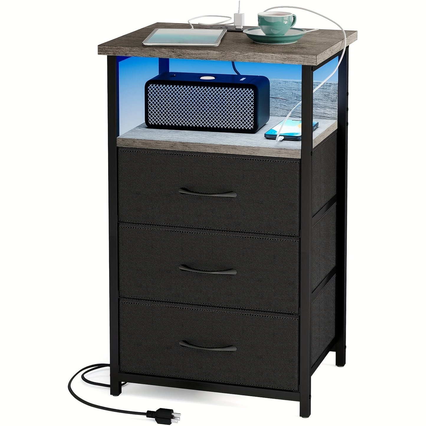 SUPERLELE Night Smart Stand Table With Charging Station