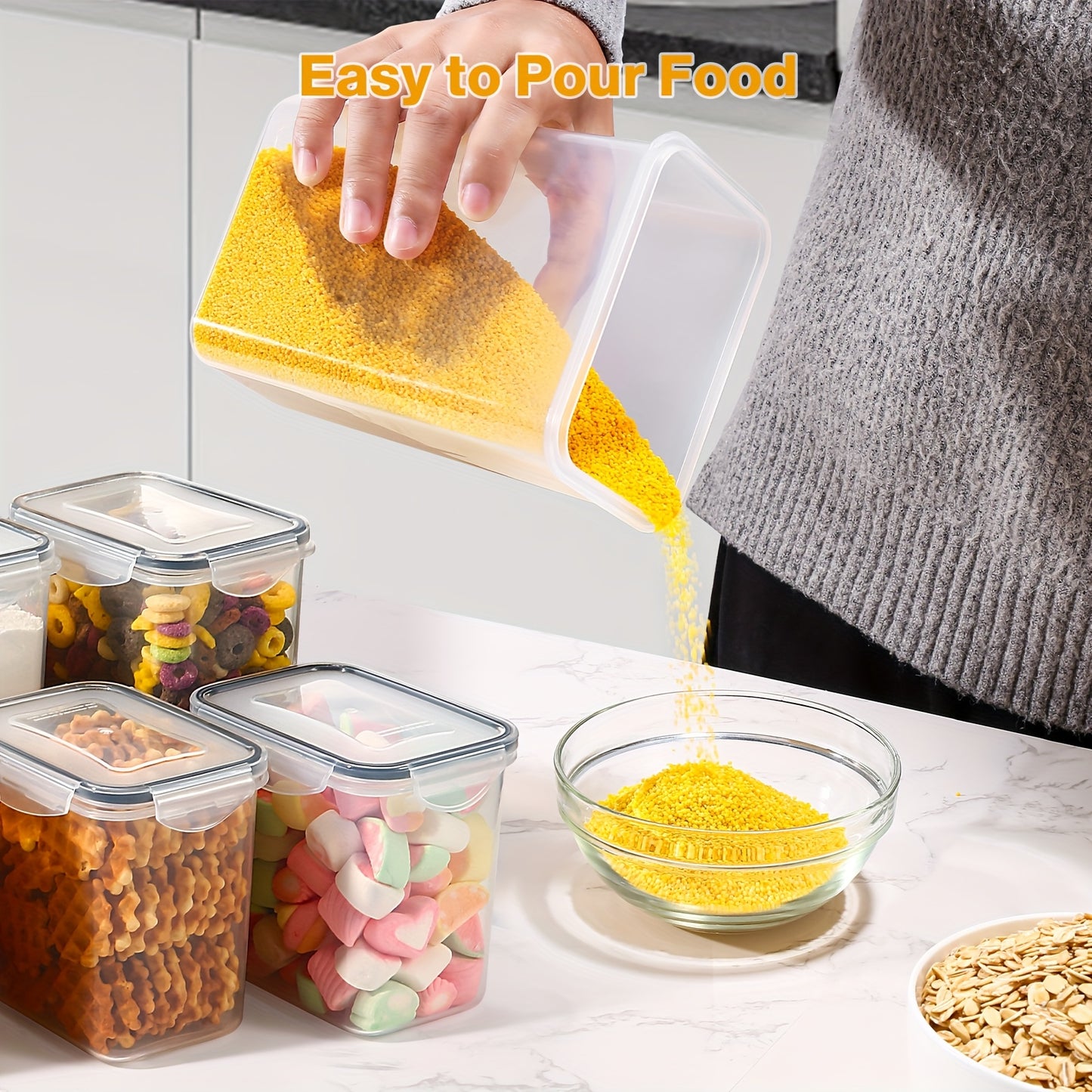 10/ 16 PCS,/20 PCS/ 24 PCS Airtight Food Storage Containers Set