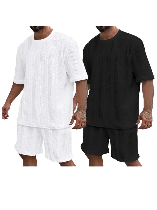 4pcs Set Of Men's Lightweight Summer Beachwear Ideal Resort Wear