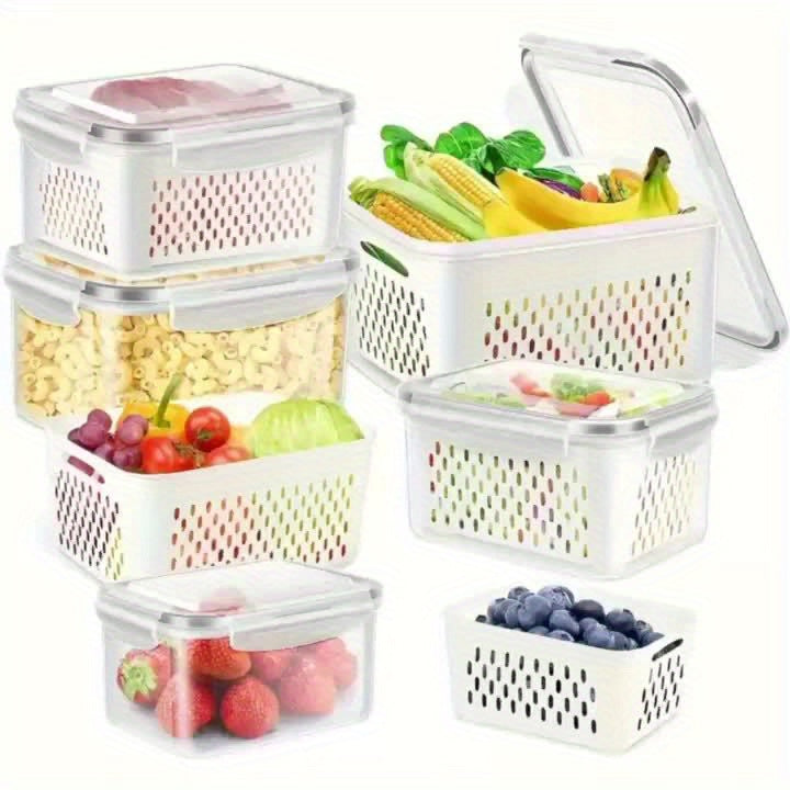 [Leak Proof Food Container] 9pcs BPA Free Plastic Food Storage Container Set