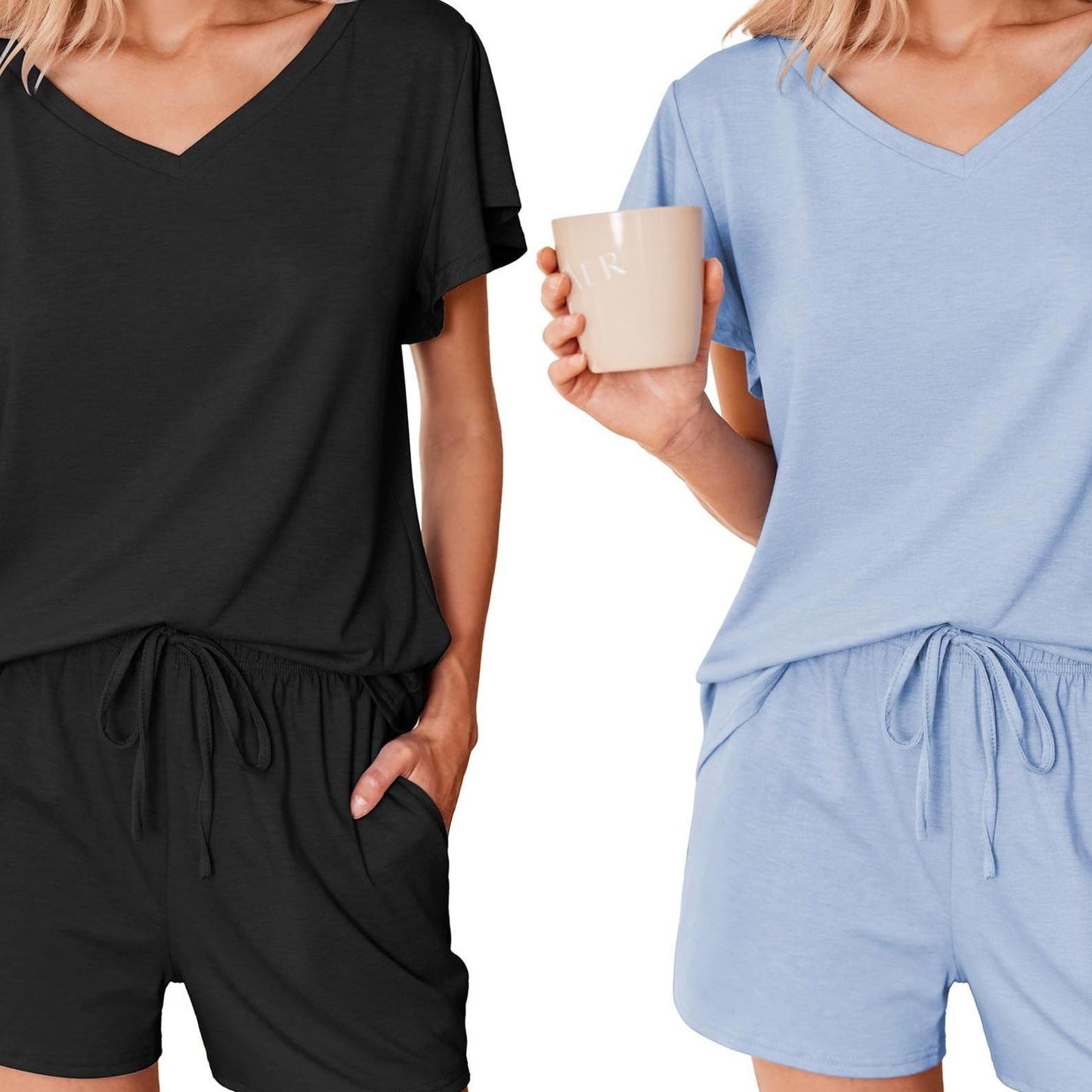 Soft Ruffle Pajama Set 2-Pack ELESOL Comfy Sleepwear