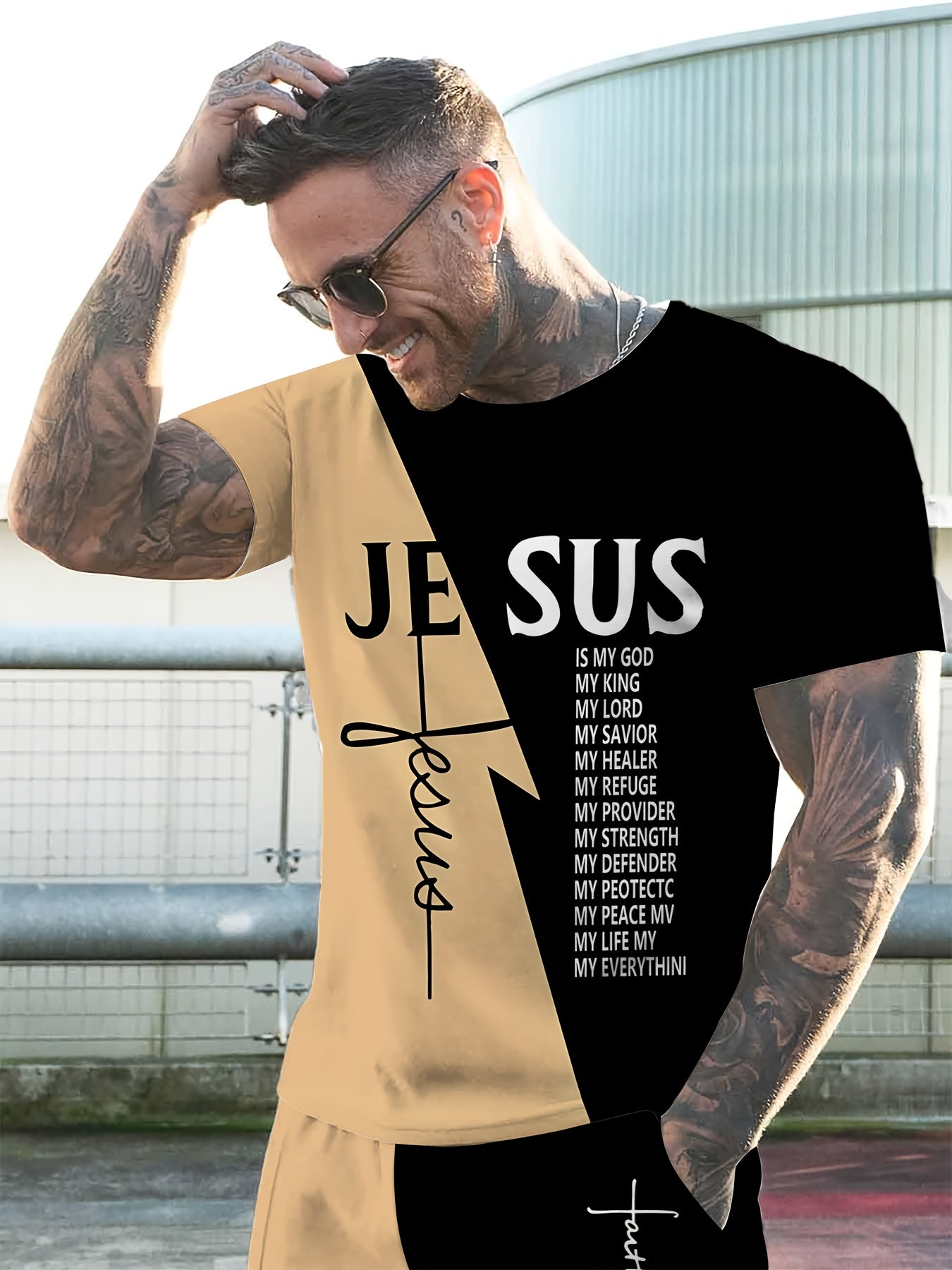 New Men's Summer Refreshing Breathable T-Shirt Set