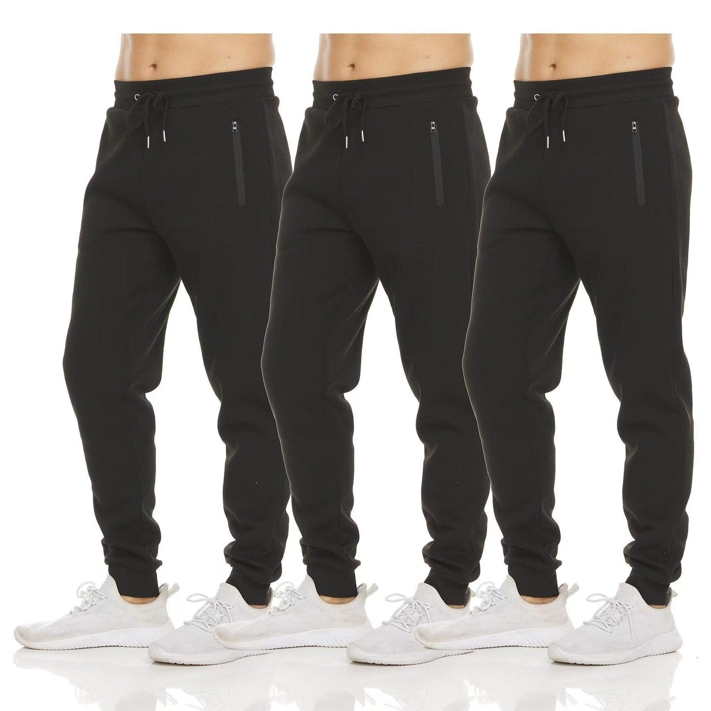 3-Pack Men's Slim Fit Fleece Lined Joggers Sweatpants