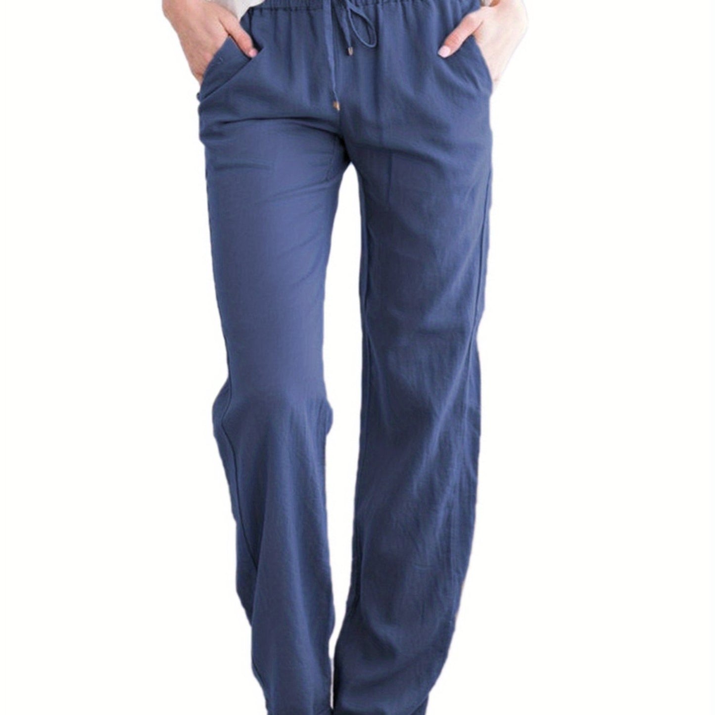 Wide-leg Women's Loose Solid Color Trousers