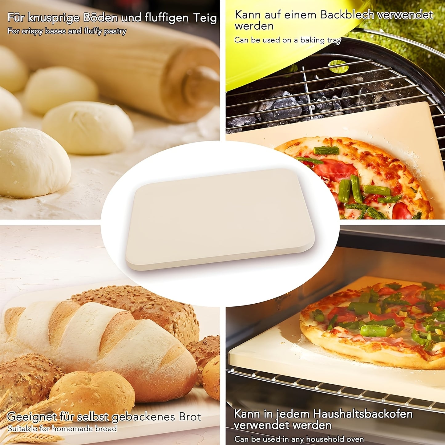 Pizza Stone,  For Oven And Grill