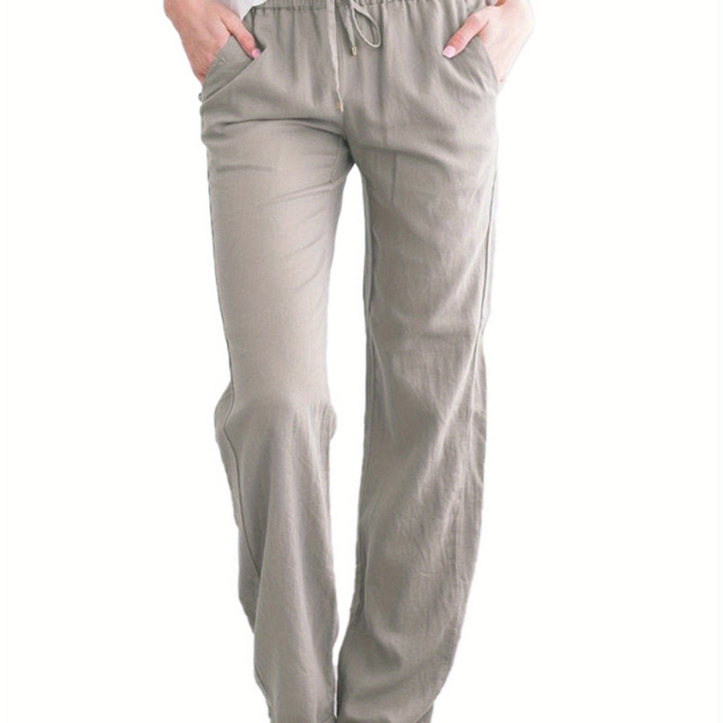 Wide-leg Women's Loose Solid Color Trousers