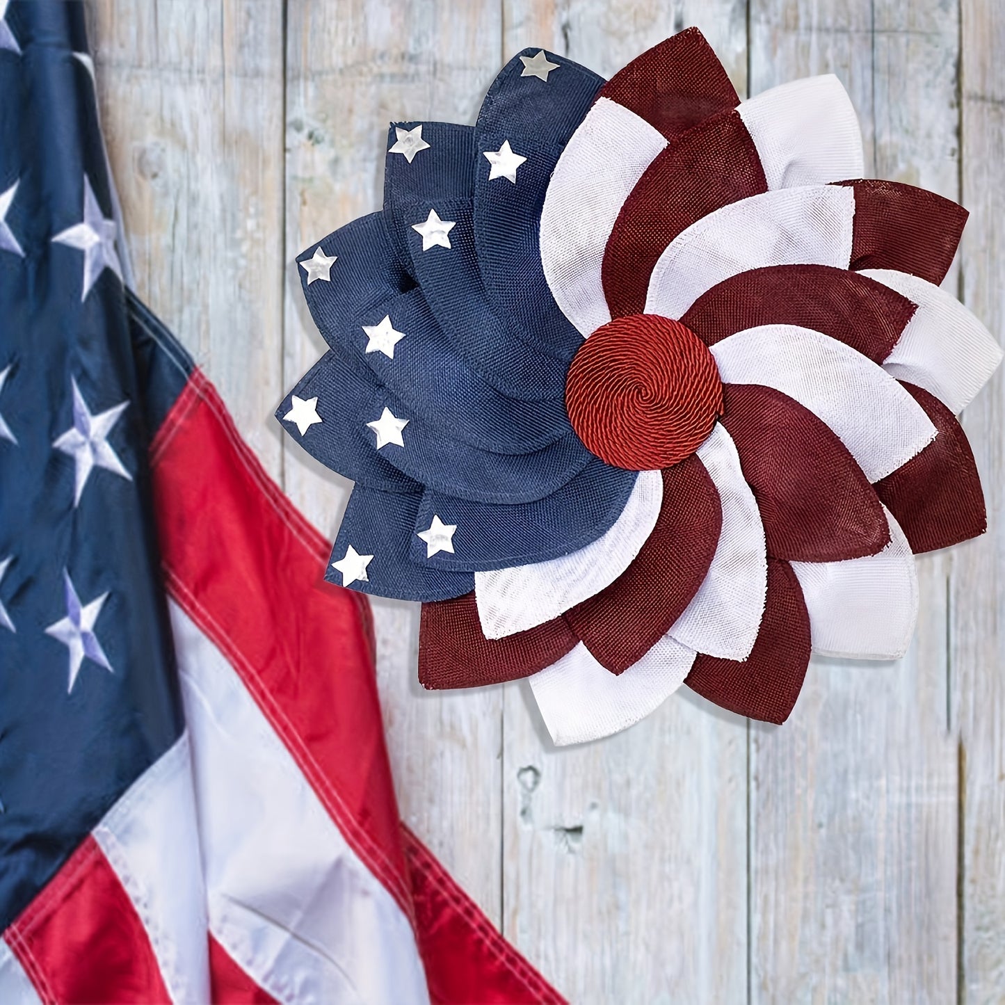 Star Summer Patriotic Independence Day Wreath