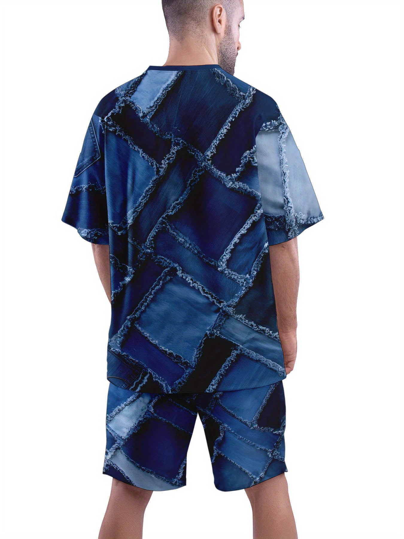 3D Printing Sports Suit Summer Casual Men's T-shirt and Pants