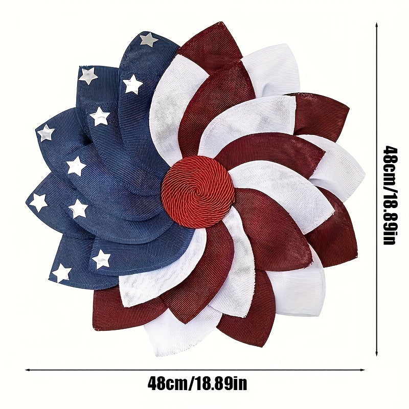 Star Summer Patriotic Independence Day Wreath