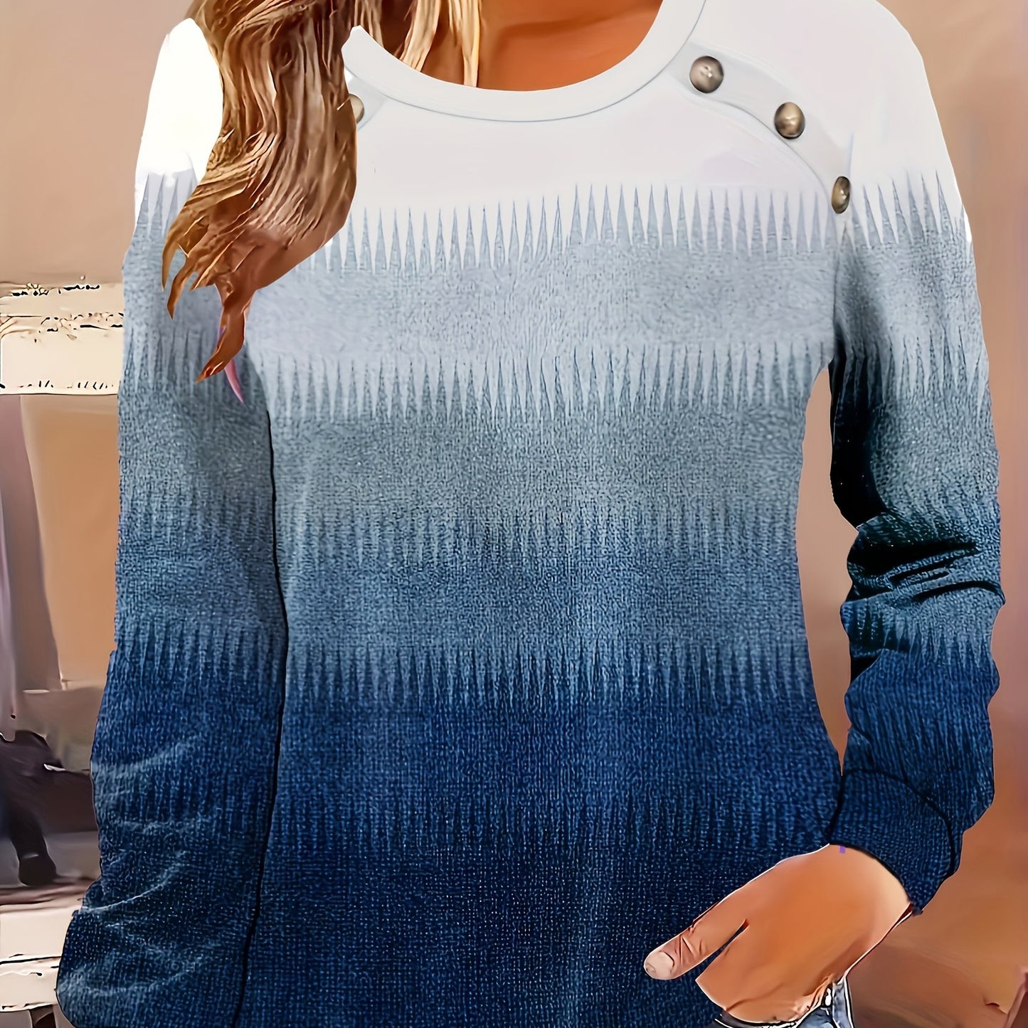 Women's Long Sleeve Sweater T-Shirt