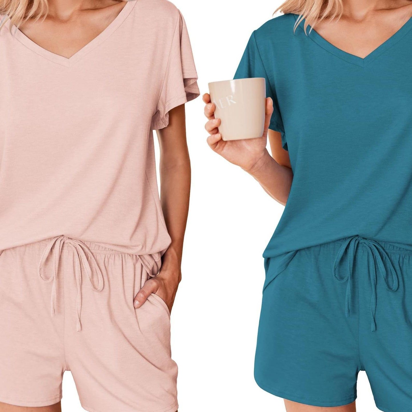 Soft Ruffle Pajama Set 2-Pack ELESOL Comfy Sleepwear